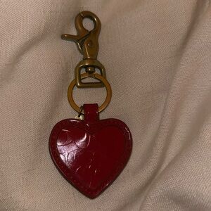 COACH Patent Leather Signature Mirror Bag Charm / Key Chain